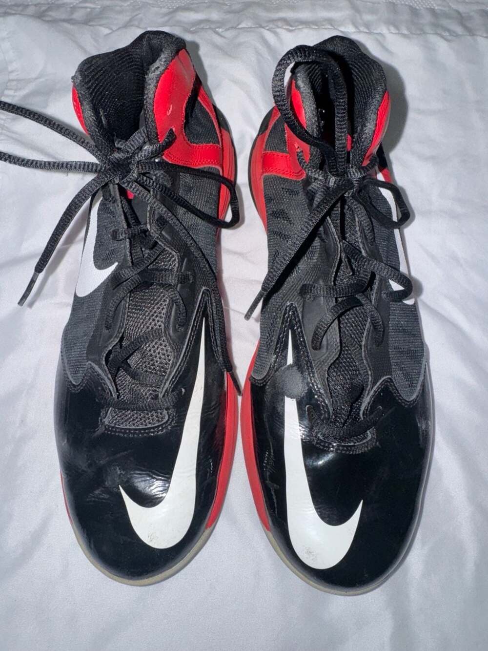 Nike Prime Hype DF Basketball Shoes Black and Red